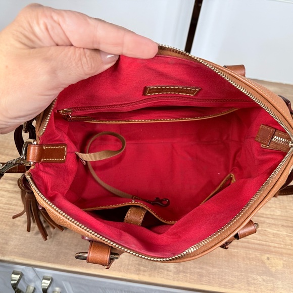 Dooney & Bourke Tan Leather Bristol Satchel - Picture 7 of 12